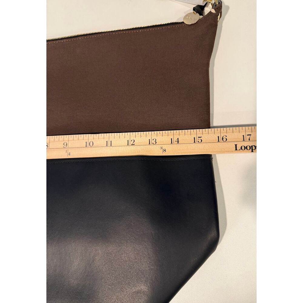 NWT Clare V. Sophie Canvas Leather Tote - Picture 12 of 14